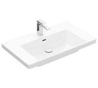 Villeroy & Boch Subway 3.0 lavabo da mobile, 800 x 470 mm, 1 foro per rubinetto, con troppo pieno, non interrato, 4A7080, Colorazione: bianco-alpino - 4A708001