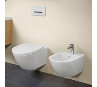 Villeroy & Boch Subway 3.0 coppia sanitari - bidet e WC sospeso con TwistFlush, 4670TSR1+447000R1, Subway 3.0 bianco [WC > Set WC / Bidet]