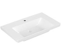Villeroy & Boch Subway 3.0 lavabo à poser, 1 trou pour robinet, sans trop-plein, non rectifié, 800x470mm, 4A7081RW, 4A7081RW, Colorazione: Bianco pietra ceramicaPiù