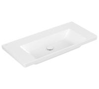 Villeroy & Boch Subway 3.0 lavabo à poser, sans trou pour robinet, sans trop-plein, non rectifié, 1000x470mm, 4A70A3RW, 4A70A3RW, Colorazione: Bianco pietra ceramicaPiù