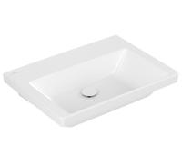 Villeroy & Boch Subway 3.0, lavabo rectangulaire, sans percement pour la robinetterie, sans trop-plein, 650x470mm, 4A7068RW, 4A7068RW, Colorazione: Bianco pietra ceramicaPiù