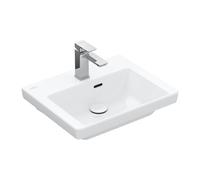 Villeroy & Boch Subway 3.0 lavabo, 500 x 400 mm, 1 foro per rubinetto, con troppopieno, non interrato, 437050, Colorazione: Bianco Ceramicaplus