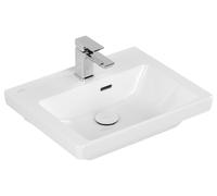 Lavandino Villeroy en Boch Subway 3.0 1 foro, Con troppopieno, per i mobili 500mm Alpine White Ce...