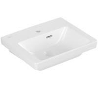 Villeroy & Boch Subway 3.0 lave-mains, 1 trou pour robinet, avec trop-plein, non poncé, 450x370mm, 4370FKRW, 4370FKRW, Colorazione: Bianco pietra ceramicaPiù