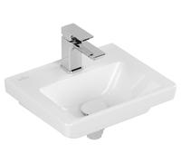 Villeroy & Boch Subway 3.0 lave-mains, 1 trou pour robinet, sans trop-plein, non rectifié, 370x305mm, 437038R1, 437038R1, Colorazione: Bianco CeramicaPlus