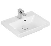 Villeroy & Boch Subway 3.0 lave-mains, 500 x 400 mm, 1 trou pour robinet, avec trop-plein, non enterré, 4370FFRW, 4370FFRW, Colorazione: Bianco pietra, ceramica più