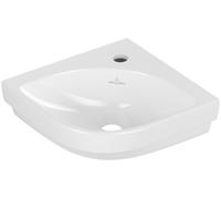 Villeroy & Boch Subway 3.0 lave-mains d'angle, 1 trou pour robinet, sans trop-plein, non rectifié, 320x320mm, 43714601, 43714601, Colorazione: bianco-alpino
