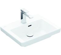 Villeroy & Boch Subway 3.0 lavabo, 500 x 400 mm, 1 foro per rubinetto, con troppopieno, non interrato, 437050, Colorazione: bianco-alpino