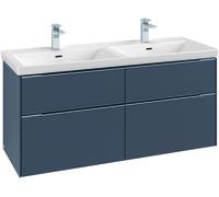 Villeroy & Boch Subway 3.0, meuble à lavabo, 1272x576x478 mm, 4 tiroirs, 0, C56800VJ, C56800VJ, Colorazione: Frontale/carcassa: quercia nordica, maniglia: alluminio lucido