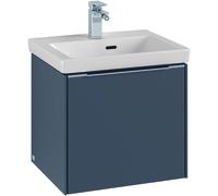 Villeroy & Boch Subway 3.0 Meuble sous-lavabo, 1 tiroir, 473x429x408mm, C58000VQ, C58000VQ, Colorazione: Fronte/carcassa: blu marino, manico: alluminio lucido