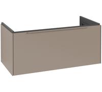 Villeroy & Boch Subway 3.0 Meuble sous-lavabo, éclairage LED, 1 tiroir, 973x429x478mm, C569L2VM, C569L2VM, Colorazione: Fronte/carcassa: taupe, manico: Taupe