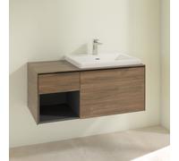 Mobile per Lavabo da Incasso Villeroy e Boch Subway 3.0 a destra, 492x1001x423mm Arizona Oak/Volc...