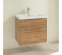 Mobile per Lavabo da Incasso Villeroy e Boch Subway 3.0 2 cassetto 462x622x579mm Quercia del Kans...