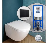 Villeroy & Boch Subway 3.0 SET completo WC sospeso con elemento incasso neeos,, 4670T0RW+16791BM#SET, Subway 3.0 stone white [WC > WC con Elementi Incasso]