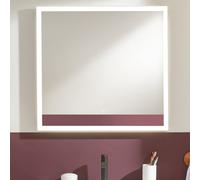 Villeroy & Boch Subway 3.0 specchio con illuminazione LED, rettangolare, 800x750x47,5 mm, A46380, Colorazione: Bianco Opaco - A4638000