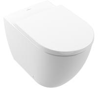 Villeroy & Boch Subway 3.0 WC à chasse d'eau profonde, au sol, ovale, sans bord, TwistFlush, 370x595x400mm, 4671T0T2, 4671T0T2, Colorazione: AntiBac Ceramic Plus bianco alpino