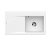 Villeroy & Boch Subway Style 50 Flat lavello da cucina, 33511FR1, Subway Style 50 Flat bianco alpino finitura a specchio [Lavelli da Cucina > per Base Sottolavello a partire da 50 cm]