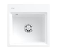 Villeroy & Boch Subway Style 50 S Flat lavello da cucina, 335A1FRWHL23, Subway Style 50 S Flat stone white [Lavelli da Cucina > per Base Sottolavello a partire da 50 cm]