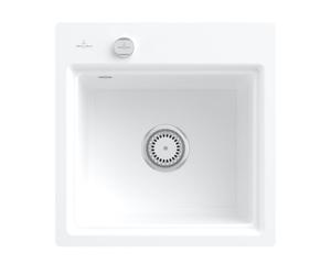 Villeroy & Boch Subway Style 50 S Flat lavello da cucina, 335A2FRWHL3, Subway Style 50 S Flat stone white [Lavelli da Cucina > per Base Sottolavello a partire da 50 cm]