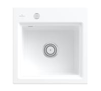 Villeroy & Boch Subway style 50 S lavello da cucina, 335A02RWHL3, Subway Style 50 S stone white [Lavelli da Cucina > per Base Sottolavello a partire da 50 cm]