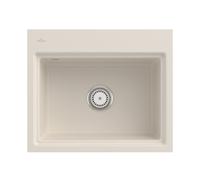 Villeroy & Boch Subway Style 60 S Flat lavello da cucina, 33661FKR, Subway Style 60 S Flat crema lucido [Lavelli da Cucina > per Base Sottolavello a partire da 60 cm]