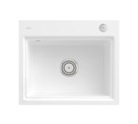 Villeroy & Boch Subway Style 60 S Flat lavello da cucina, 33662FRWHL1, Subway Style 60 S Flat stone white [Lavelli da Cucina > per Base Sottolavello a partire da 60 cm]