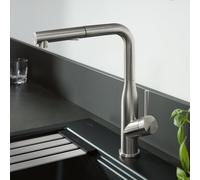 Villeroy & Boch Subway Style Shower rubinetto da cucina, estraibile, orientabile, 928500LC, Subway Style Shower acciaio inox spazzolato [Rubinetti da Cucina]