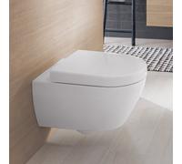 Villeroy & Boch Subway, WC à chasse d'eau plate, ovale, suspendu, sortie horizontale, 370x560x365mm, 660310R1, 660310R1, Colorazione: Bianco CeramicaPlus