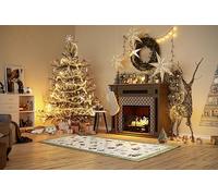 Villeroy & Boch Tappeto di design Nostalgic Shine - Toy's Delight - Coperta con albero di Natale, tappeto per soggiorno, camera da letto, sala da pranzo, corridoio - verde, multicolore, 80 x 200 cm
