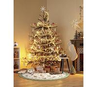 Villeroy & Boch Tappeto di design nostalgico Shine, rotondo, Toy's Delight, albero di Natale, albero di Natale e albero di Natale, per soggiorno, camera da letto, sala da pranzo, corridoio, verde,