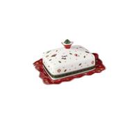 Villeroy & Boch - Toy's Delight burriera, 19 x 16 x 11,5 cm, porcellana dura, portaburro, lavabile a mano, contenitore per burro per brunch e feste