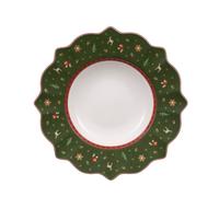 VILLEROY & BOCH Toy's Delight Piatto Fondo Verde 26cm Tavola Natale