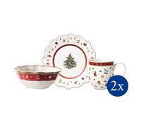 Villeroy & Boch Toy's Delight Prima Colazione per 2 Bianco Set 6-tlg