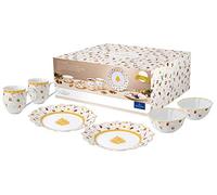 Villeroy & Boch Toys Delight Set da Colazione per 2, Servizio di Stoviglie Natalizio per 2 Persone Edizione Anniversario, Porcellana, Bianco, 6 pz