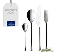 Villeroy & Boch Udine Servizio di Posate per 6 Persone, Acciaio Inossidabile, Argento Inossidabile, 24 Pezzi