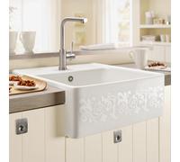 Villeroy & Boch Universal lavello da cucina, 632061KTHL23, Universal white pearl decor [Lavelli da Cucina > per Base Sottolavello a partire da 60 cm]
