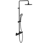 Villeroy & Boch Universal Showers set doccia a parete con termostato con soffione nero TVS109002000K5