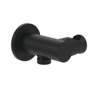 Villeroy & Boch Universal Showers supporto doccetta con attacco per tubo flessibile, TVC000462000K5, Universal Showers nero opaco [Rubinetteria Bagno > Flessibili e Prese Acqua]