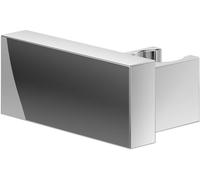 Villeroy & Boch Universal Showers supporto per doccetta, supporto per soffione a parete, supporto per doccia in robusto ottone, compatibile con molte doccette, quadrato, cromato