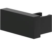 Villeroy & Boch Universal Showers supporto per doccetta, supporto per soffione a parete, supporto per doccia in robusto ottone, compatibile con molte doccette, quadrato, nero opaco
