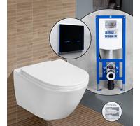 Villeroy & Boch Universo SET completo WC sospeso con elemento incasso neeos,, 4670T9R1+16746BM#SET, Universo bianco [WC > WC con Elementi Incasso]