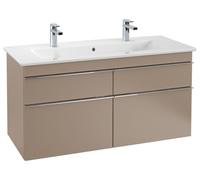 Lavabo armadio Villeroy & Boch Venticello 4104 CK, 1200x500mm, 2 fori per rubinetto, con troppopieno, colorazione: Bianco