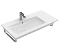 Villeroy & Boch Venticello lavabo 100x50 cm rettangolare a parete-da mobile-con piano bianco lucida 4134L101