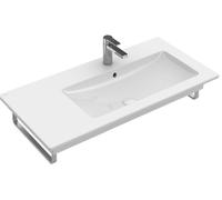 Villeroy & Boch Venticello lavabo 100x50 cm rettangolare a parete-da mobile-con piano bianco lucida 4134R101