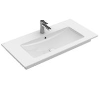 Villeroy & Boch Venticello lavabo 100x50 cm rettangolare a parete-da mobile-con piano bianco lucida 4104AKR1