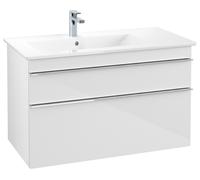 Villeroy & Boch Venticello Meuble sous-lavabo, 953x590x502mm, A92701DH, A92701DH, Colorazione: Bianco lucido, maniglia: cromata lucida