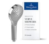 Villeroy & Boch Verve Showers doccetta, 3 tipi di getto, TVS10900100061, Verve Showers cromo [Rubinetteria Bagno > Doccette]