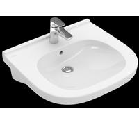 Villeroy & Boch ViCare lavabo, 1 trou pour robinet, avec trop-plein, non rectifié, 610x550mm, 41196001, 41196001, Colorazione: Bianco