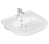 Villeroy & Boch ViCare lavabo, 1 trou pour robinet, avec trop-plein, non rectifié, 610x550mm, 411960R1, 411960R1, Colorazione: Ceramica bianca Plus
