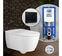 Villeroy & Boch ViClean-I 100 SET completo smart WC con elemento incasso neeos,, V0E100R1+16601BM#SET, ViClean bianco [WC > Smart WC con Elementi Incasso]